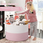 INDRESSME 115L Extra Large Pink Laundry Basket - Image 6