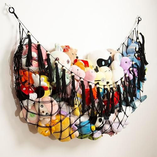 Stuffed Animal Hammock Corner Hanging Net Plush Toy Organizer Macrame Stuffed - Image 6