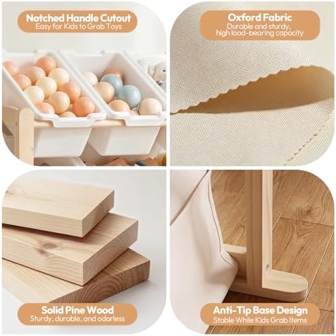 Fodoss Book Shelf for Kids Rooms - Image 3