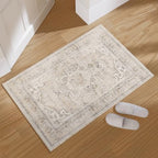 2x3 Washable Area Rug for Entryway: Small Boho Rug Door Mat Indoor Entrance by palohom