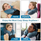Keemall Inflatable Travel Neck Pillow, Cervical Support - Image 6