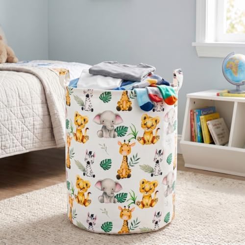 Kids Laundry Basket Waterproof Woodland Animals Baby Laundry Hamper Dirty - Image 2