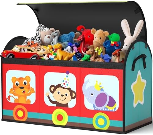 YOHOOLYO Large Flip-Top Toy Box Storage by YOHOOLYO