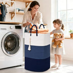 Woven Laundry Basket for Clothes, 65 L Large Rectangle Laundry Hampers - Image 2