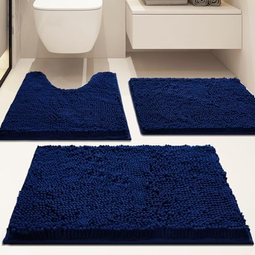 Bathroom Rugs Sets 3 Piece Non Slip, Bath Rugs - Image 2