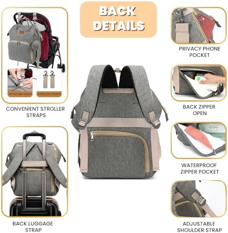 ROSEGIN Baby Diaper Bag Backpack - Image 4