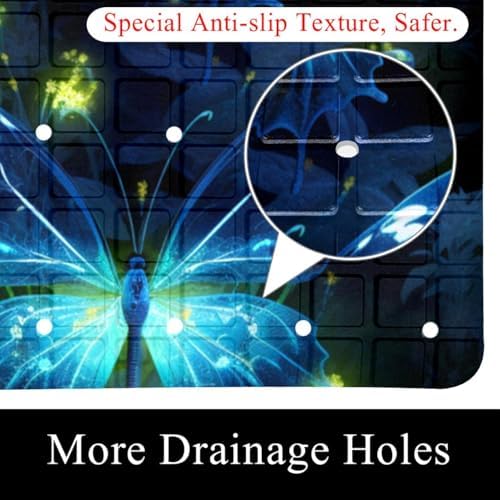 Non Slip Shower Mat Bathtub Mat 15.1x26.8 Inch, Quick Dry Bath Mat - Image 2