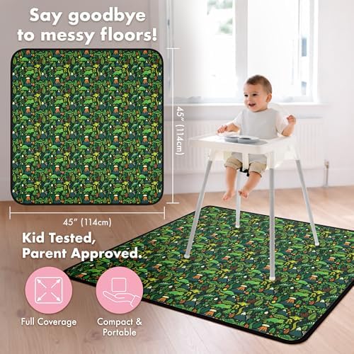 BapronBaby Dino Days Waterproof Splash Mat Catch All Floor Cover - Image 4