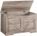 HOOBRO Storage Bench, 29.5” Retro Wooden Storage Chest by HOOBRO