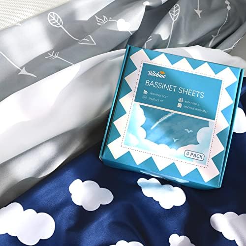 Baby Bassinet Sheets 4 Pack Fit - Image 5