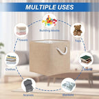 Temary Fabric Baskets 12 Inch Storage Cubes Basket, Clothes Baskets - Image 5