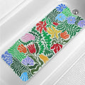 Plant Bathtub Mat Non Slip for Kids 40x16in Extra Long Floral Anti Slip Bath by Denifeiya