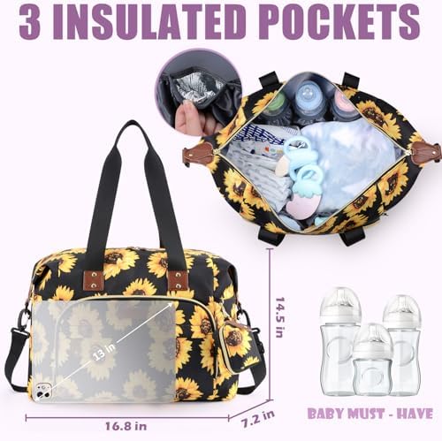 Tuwubi Diaper Bag Tote, Baby Diaper Bag - Image 4