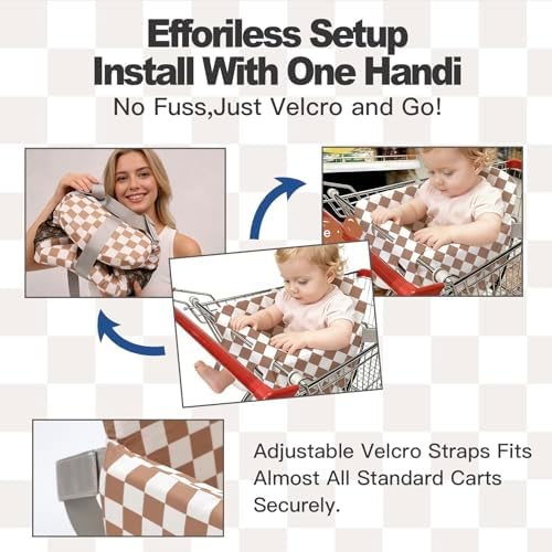 Shopping Cart Seat Cover for Baby, High Chair Cover for Restaurant Seat - Image 3