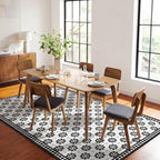 5' x 8' Upgraded Waterproof Vinyl Floor Mat, Plastic Floor Protector by BelleCosy