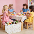 Rectangular Pink girl princess basket, Collapsible waterproof storage basket - Image 2