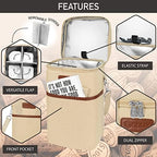 opux Insulated Wine Cooler Bag, Leakproof 4 Bottle Wine Tote Carrier - Image 4