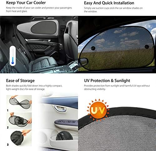 Moly Magnolia 2PCS UV-Blocking Car Window Sunshades - Image 3