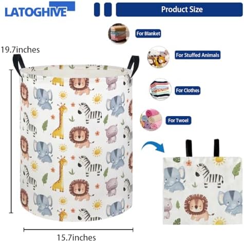 Baby Laundry Hamper kids laundry Basket Waterproof Laundry Bag - Image 2