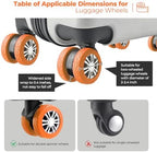 8Pcs Upgrade Luggage Wheel Covers, Travel Accessories - Image 5