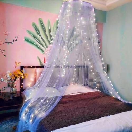 Lace Bed Canopy Mosquito Netting, Princess Bed Canopy - Image 2