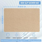 Hargiis Non-Slip Bathtub Mat, Anti Slip Shower Mat, Fast Drying Bathtub Mats - Image 2