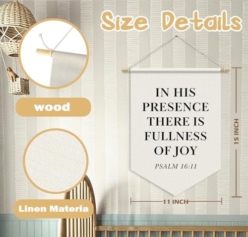 Christian Home Decor, Christian Bible Verses Wall Banner Flag - Image 7