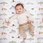 Sorrel + Fern Baby Crib Sheets Neutral, Fitted 2-Pack - Image 3