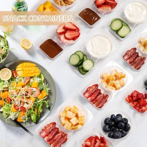 Reusable Snack Containers with Lids 20Pcs, Travel Snack Pack Boxes Camping - Image 3