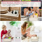 XUANGUO Medium Woven Cotton Rope Storage Basket - Image 6