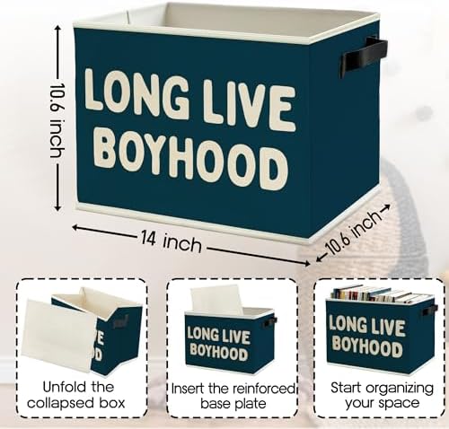 Long Live Boyhood Boys Storage Bins Box - Image 6