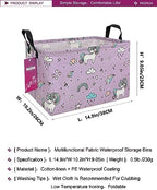 Rectangular Unicorn Storage Basket - Image 2