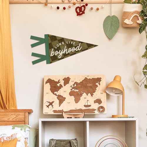 Boyhood Playroom Pennant Banner Boys NurseryToddler Room Wall Decor - Image 4
