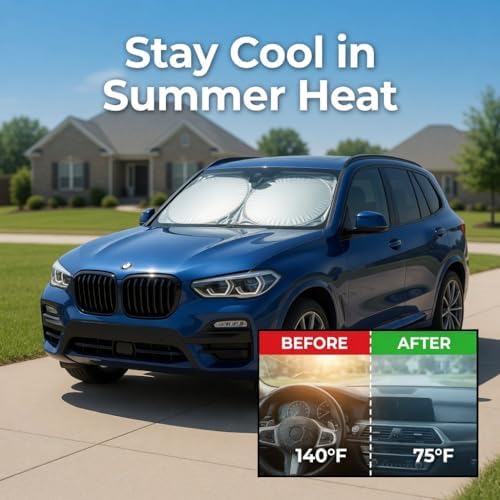Foldable Windshield Sun Shade for Car, SUV - Image 4
