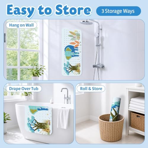 XIYUNTE Bath Mat for Tub Non Slip Bathtub Mat Non Slip 40x16 Baby Bath Mat - Image 5
