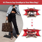 OMYSTYLE Purse Organizer Insert, Felt Tote Bag Organizer Insert - Image 3