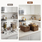 StorageWorks Rectangular Wicker Storage Baskets - Image 6