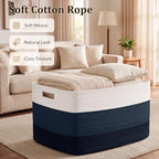 OIAHOMY 108L Extra Large Blanket Basket Dog Toy Basket Gradient Blue - Image 3