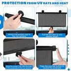 Blossound 2 Pack Car Window Sun Shades, 22 × 24 Inch - Image 4