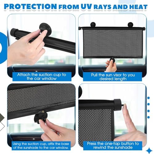 Blossound 2 Pack Car Window Sun Shades, 22 × 24 Inch - Image 4
