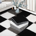 ZENOWICK 12 Pcs Plush Interlocking Carpet Tiles, Puzzle Play Mats by Zenowick