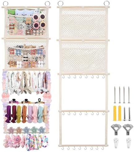 Headband Holder, 17x50 Inch Baby Bow Organizer by iHansee