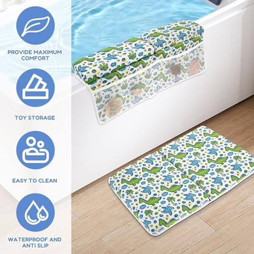 Baby Bath Kneeler and Elbow Pad Set, Nonslip Bathtub Kneeling Pad - Image 2
