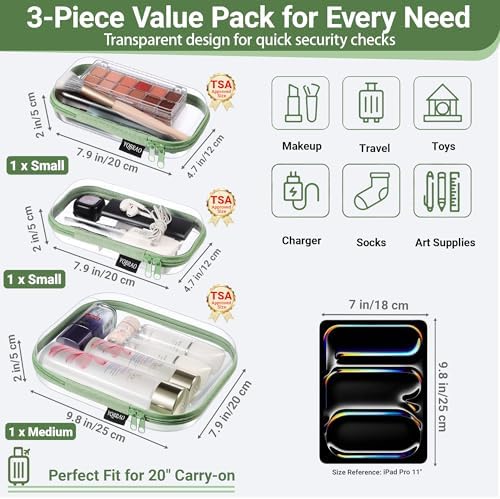 YQBRAO Clear Hard Shell Organizer Cases - Image 4