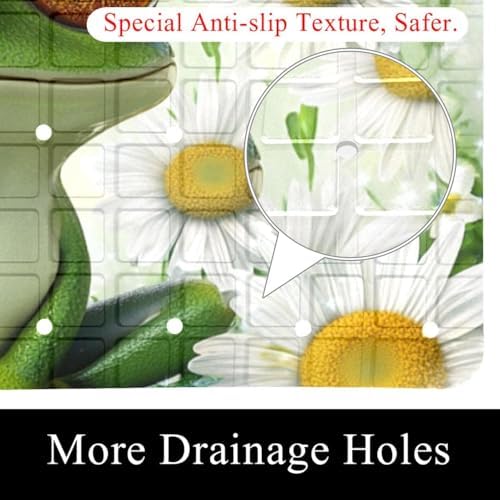 Non Slip Shower Mat Bathtub Mat 15.1x26.8 Inch, Quick Dry Bath Mat - Image 2