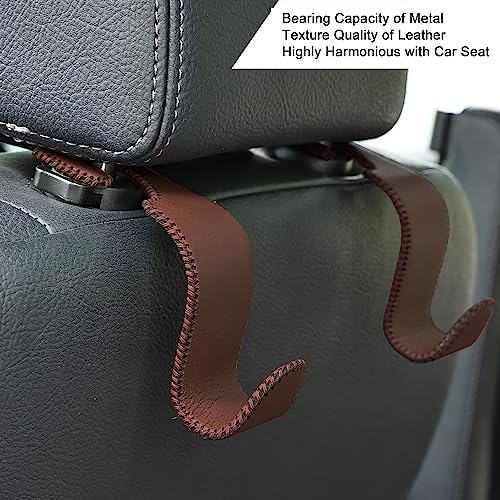 4-Pack Car Headrest Hooks Holds 55lbs Seat Storage Organizer - Image 4