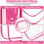 AURUZA Clear Makeup Bag, Portable Travel Toiletry Bags - Image 4