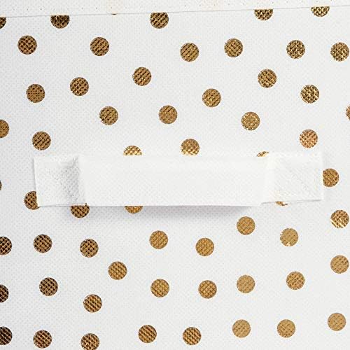 DII Woven Polyester Storage Bin, Polka Dot, Large Set of 2 - Image 3