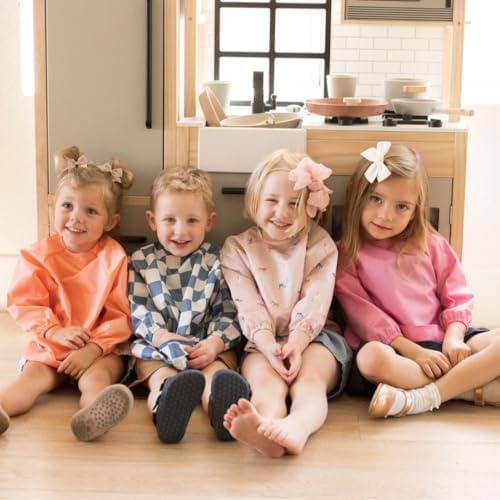 Tiny Twinkle Long Sleeve Bib for Babies & Toddlers | 2-Pack Waterproof Smock - Image 4