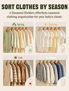 12 Pack Baby Closet Dividers, Durable-Sided Baby Size Closet Dividers - Image 4
